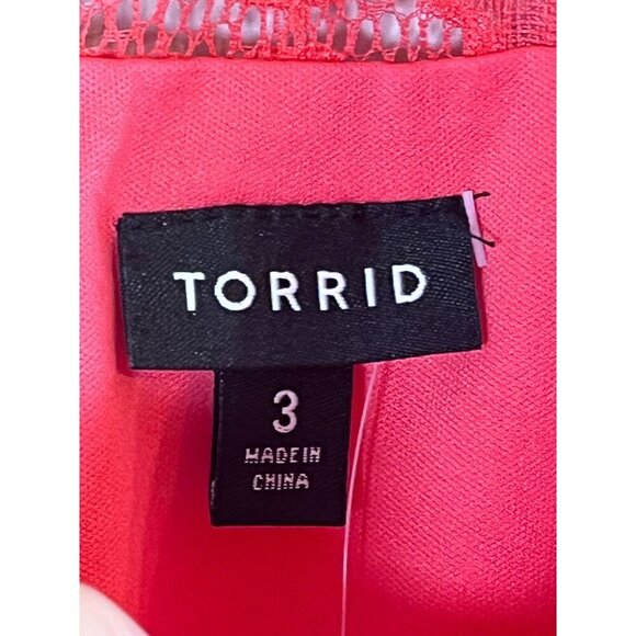 Torrid Dress 3X Pink Floral Skater Feminine Ballerina Fringe Boho Western Retro - Picture 3 of 16